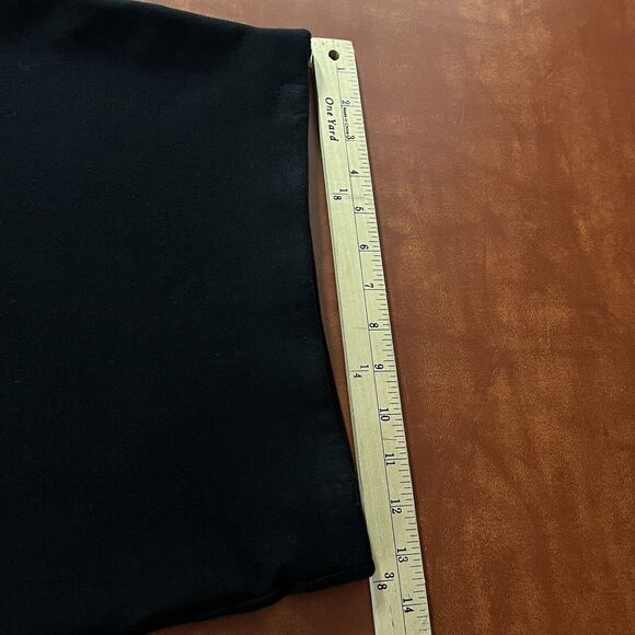 Talula Mini Skirt Size Small Black Faux Wrap Front Elastic Waist Stretch Pull On - Picture 7 of 9